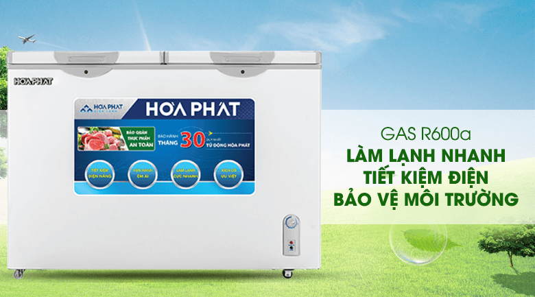 Tủ bảo quản Inverter Hòa Phát 245 lít HCFI-606S2Đ2 - 2 ngăn đông, mát